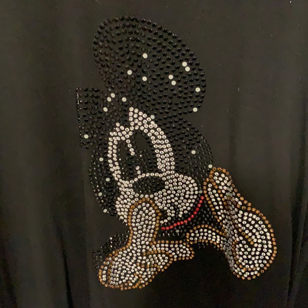 Korean Style Mickey black T-shirt